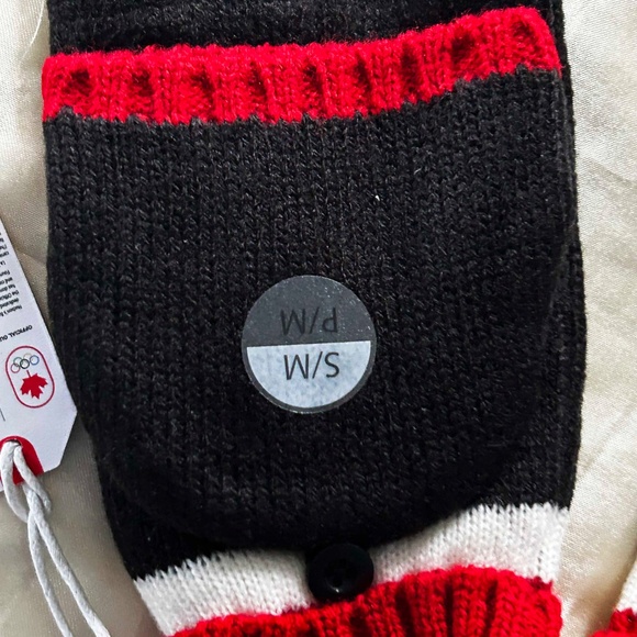 GLOVES/FOLD OVER MITTS, 2014 OLYMPICS OFFICIAL PRODUCT, SIZE ADULT SM/MED, - Picture 4 of 10